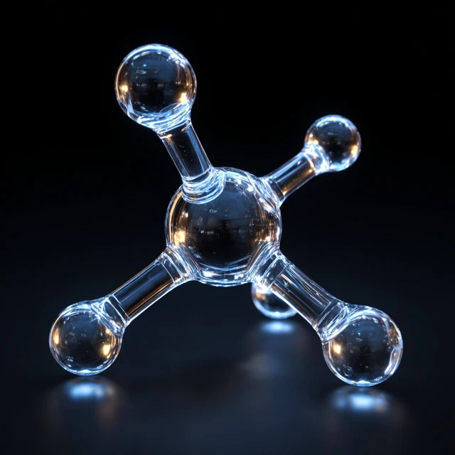 Formaldehyde Molecule 3D Icon HD Photography