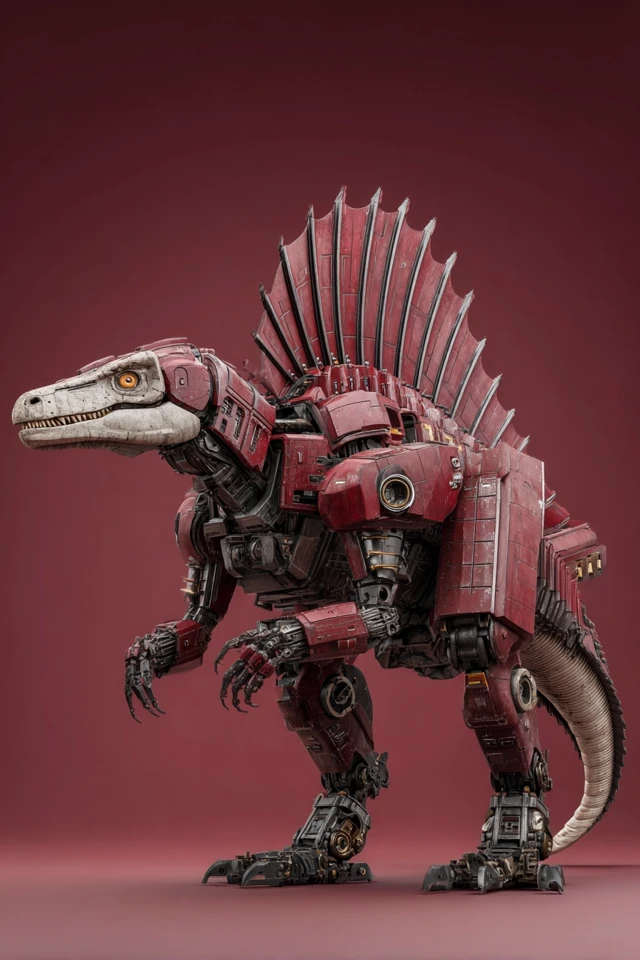 Mecha Spinosaurus Mechanical Dinosaur Art