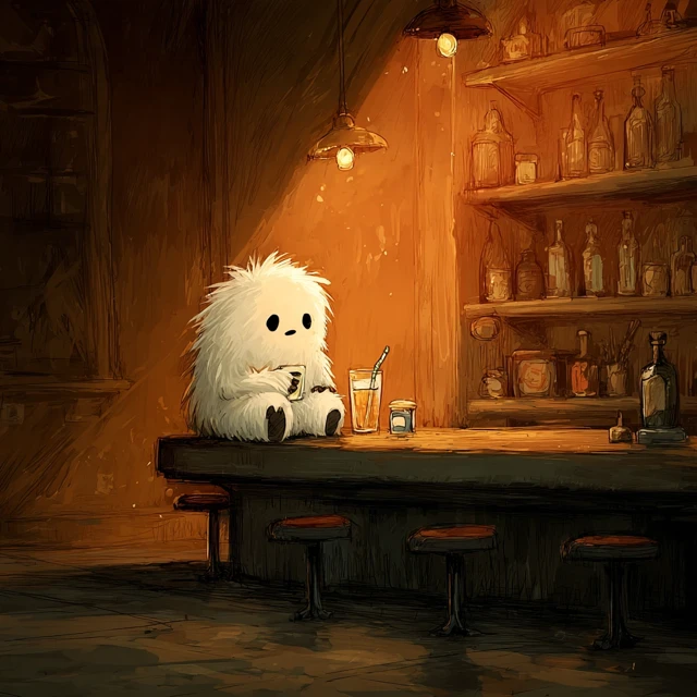 Yeti Monster Drinks at Bar