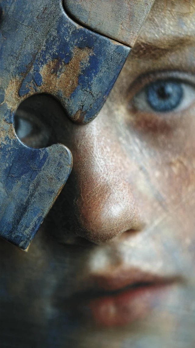 Human Face Puzzle Pieces