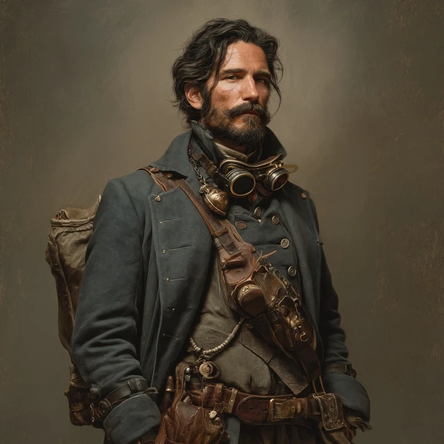 Steampunk DND Character Portrait