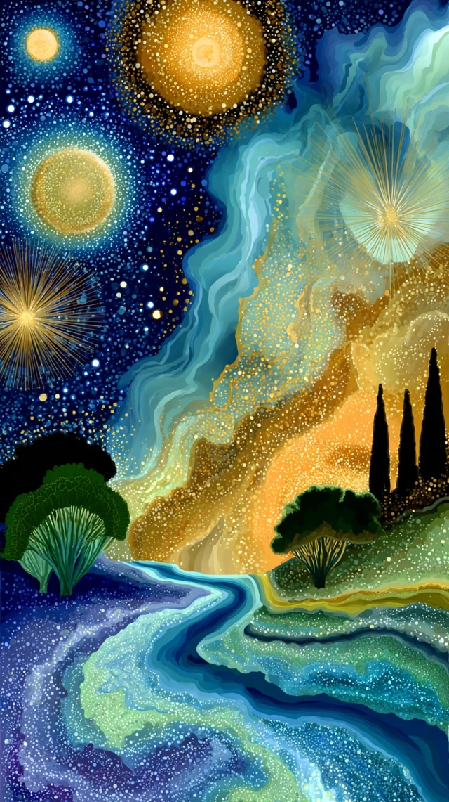 Cosmic Ganesha Art Celestial Space Galaxy Nebula