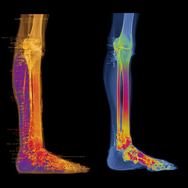Horse Leg Thermal Scan Before After Therapy
