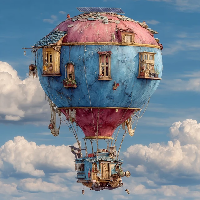 Solar Powered Hot Air Balloon Fantasy Dream