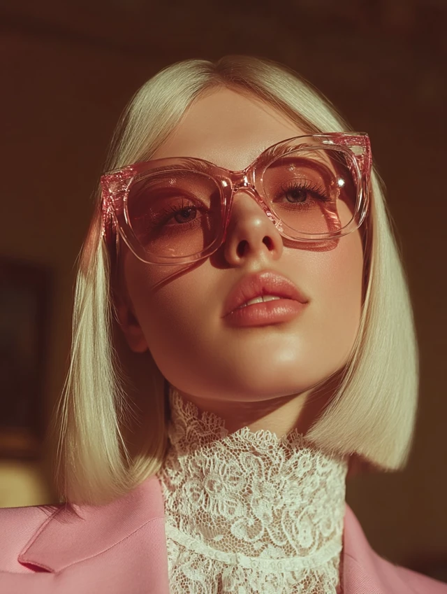 Fashion Photography: Stylish Woman in Pink