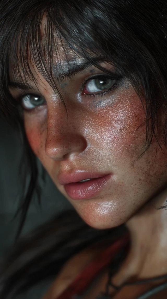 Realistic Lara Croft Portrait