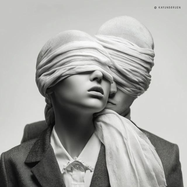Love Is Blind Emotional Photography Concept