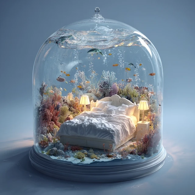 Underwater Bedroom Dreamscape Ocean View