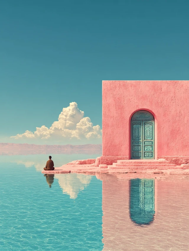 Meditation in Paradise Chinese Architecture Art
