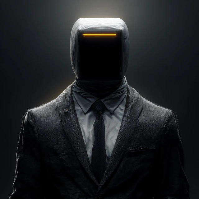 Futuristic Businessman Aesthetic in Cyberpunk Style