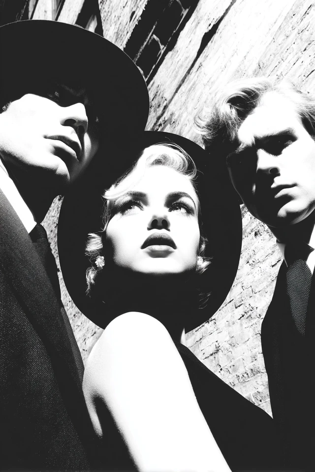 Film Noir Comic Art Dramatic Scene