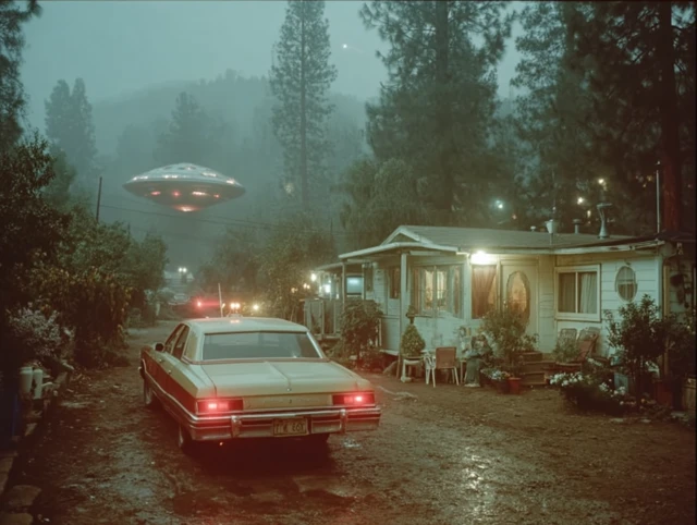 ETs Farewell A Retro SciFi Scene
