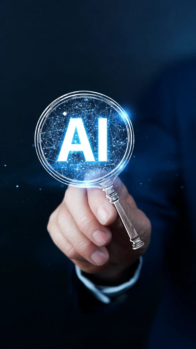 AI Hologram on Hand Business and Technology