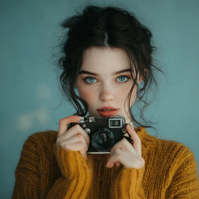 Photographer with camera