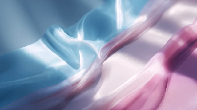 Transgender Pride Flag in Soft Pastel Colors