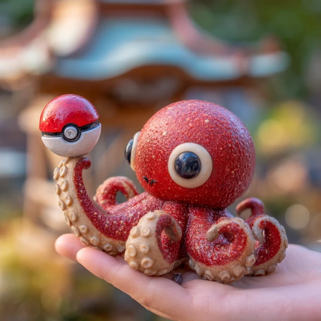 Octopus Tentacle Holding Poke Ball