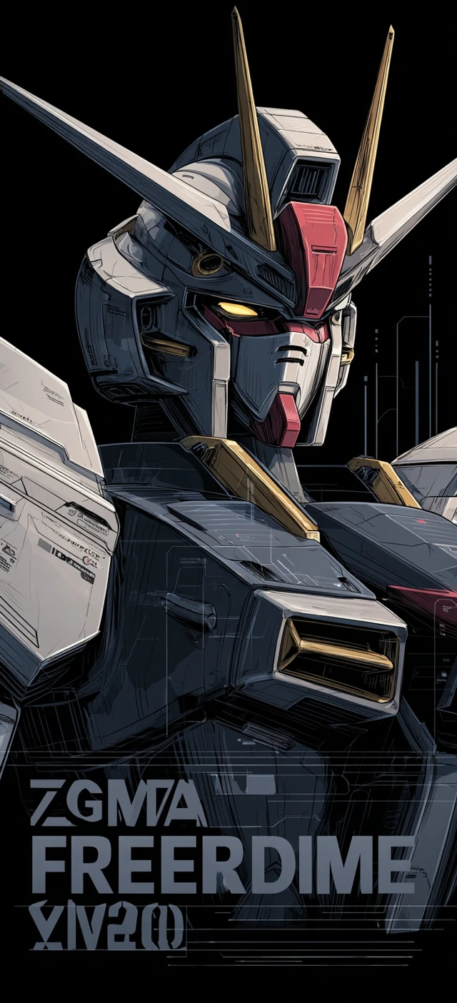 Strike Freedom Gundam Illustration