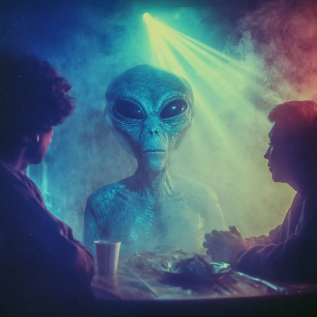 Alien Abduction Support Group 90s Photo