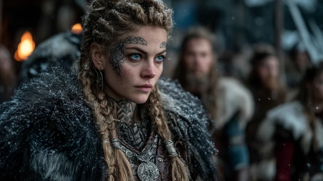 Viking Warrior Woman Cinematic Still