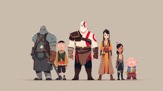 PlayStation Game Characters Minimalist Art