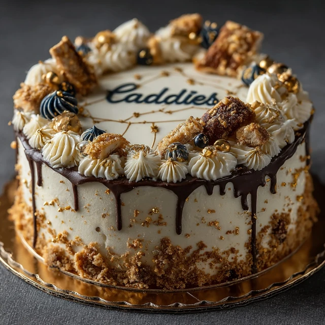 Caddies Birthday Cake with Virgo Zodiac Sign