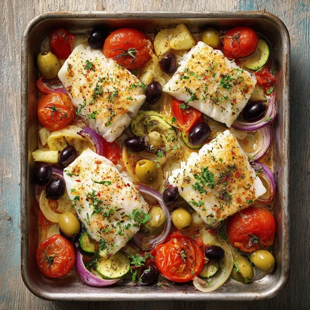 Baked Mediterranean Fish Recipe Healthy and Delicious