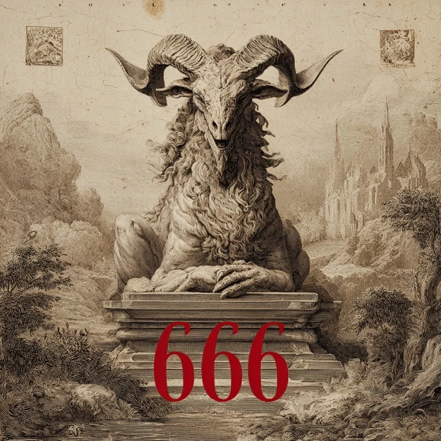 Mysterious Portrait of a Woman with Horns