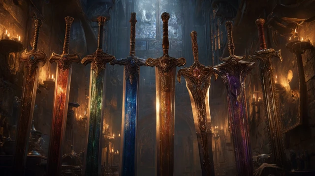 Crystal Swords and Daggers Fantasy Weaponry