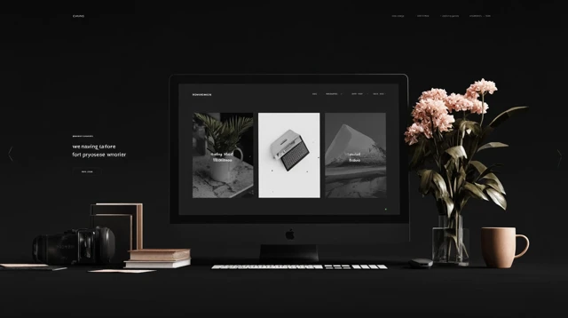 Minimalist Portfolio Website Landing Page Design