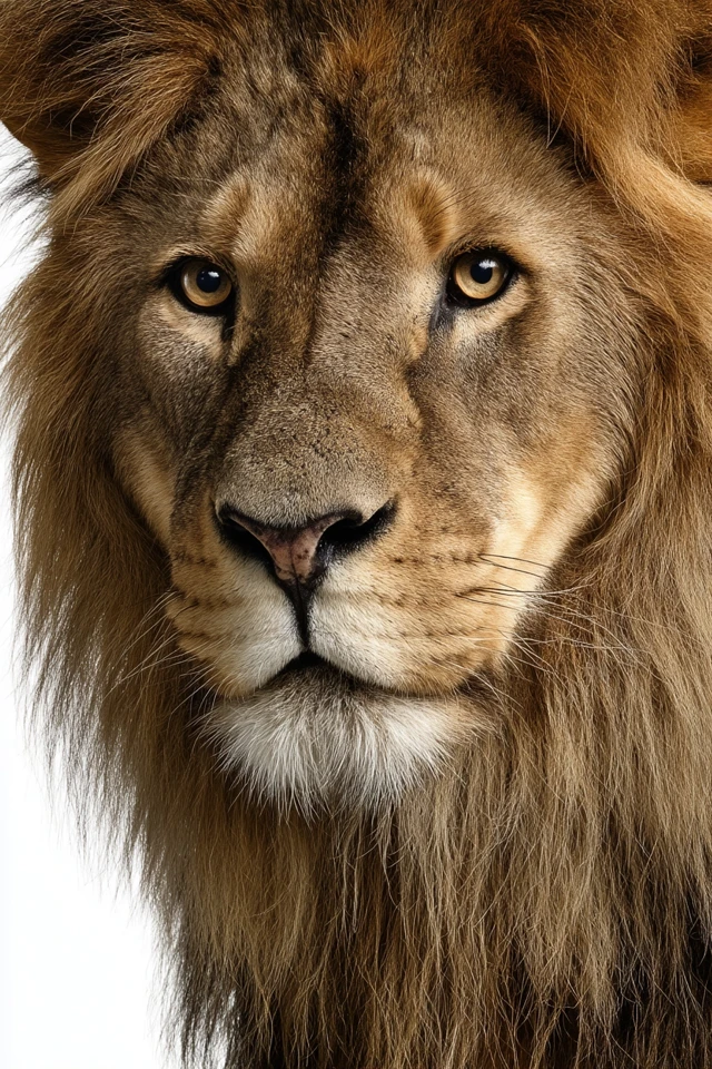 Lion Face Portrait Close Up Photography