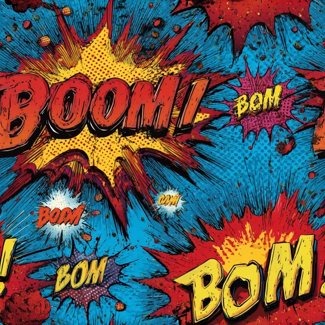 Pop Art Comic Book Boom Sound Effects
