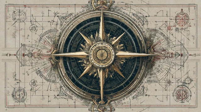 Mystical Esoteric Compass Geometric Diagrams