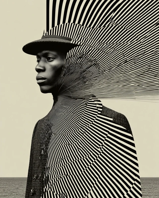 Original Signal Cloaked in Form Artistic Portrait