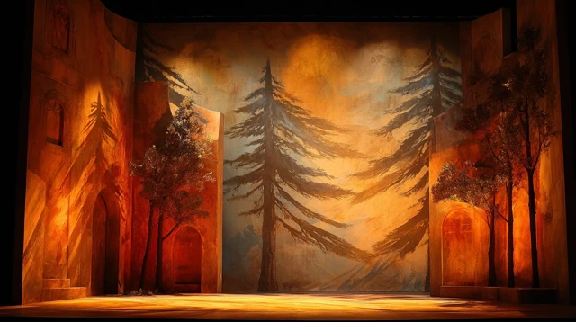 Broadway Theater Backdrop Design for Dance
