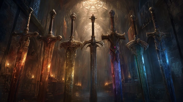 Crystal Swords and Daggers Fantasy Weaponry