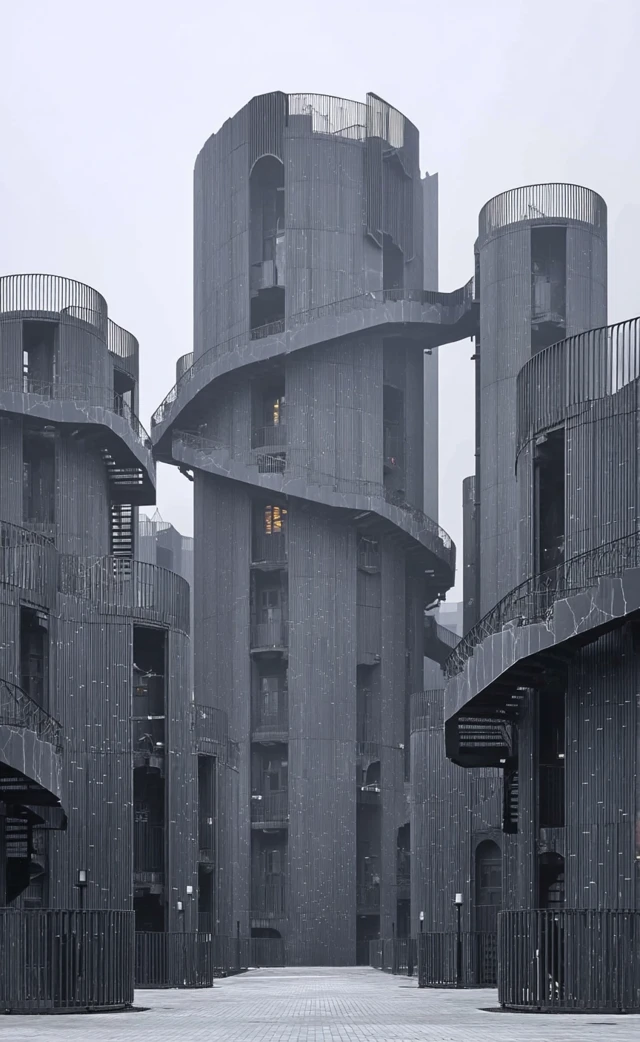 Modern Architectural Apartment Building Photography