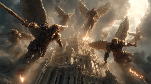 Tower of Babel Destruction Angels Descending