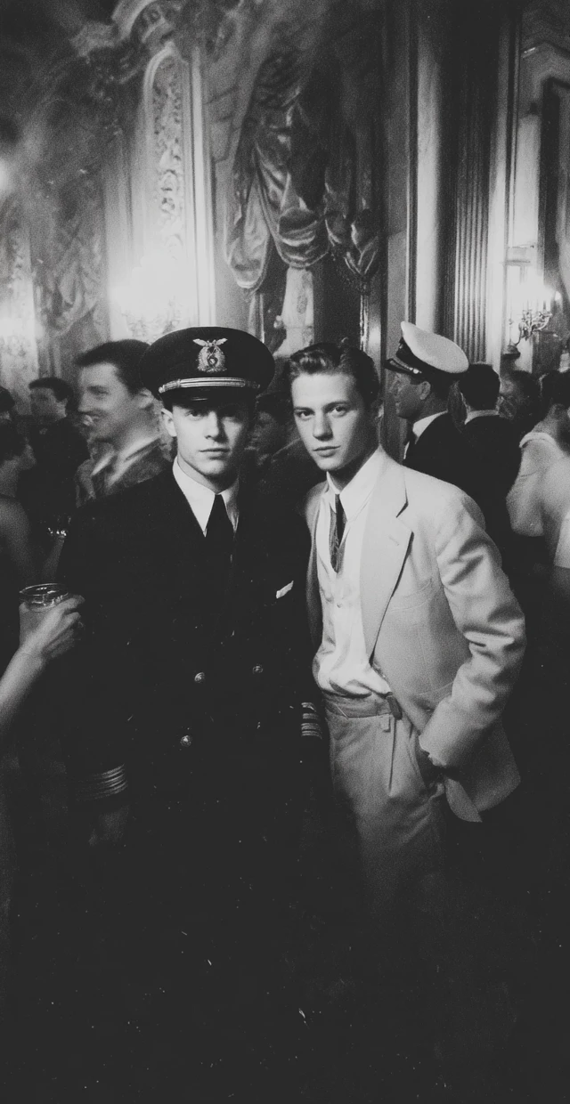 WWII Party Naval Officer Gentleman in Grand Lapa Casino