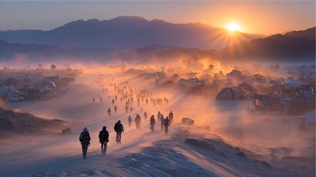 Burning Man Aerial View