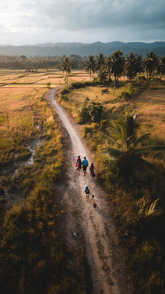 Filipino Family Path Kindness and Community
