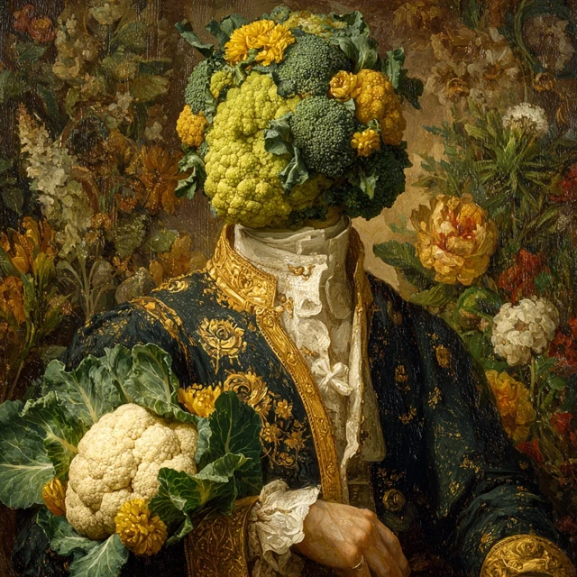 The Brassicaman A Vegetable Portrait