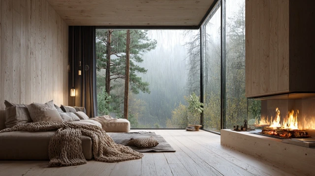 Cozy Scandinavian Living Room Interior