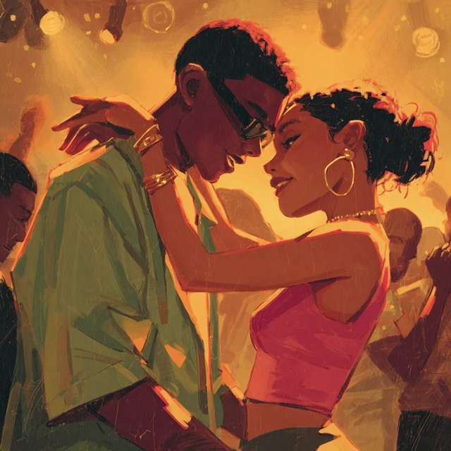 90s R B Music Video Dancing Illustration