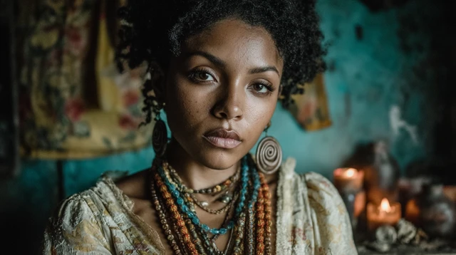 AfroCuban Portrait Spiritual Beauty and Faith