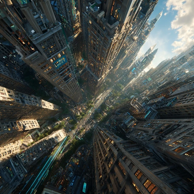 Metropolis Cityscape Ultra Detailed 8k