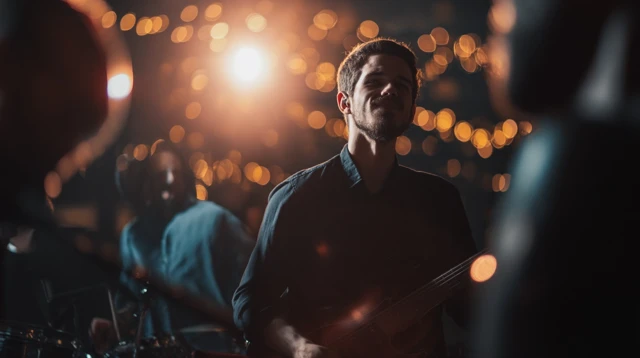 Live Music Performance of a Band on Stage