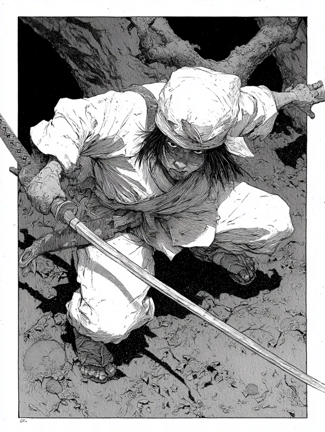 Graphic Novel Art: Frank Miller and Moebius Inspired