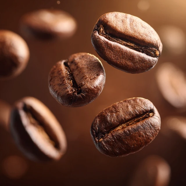 Roasted Coffee Beans Close Up