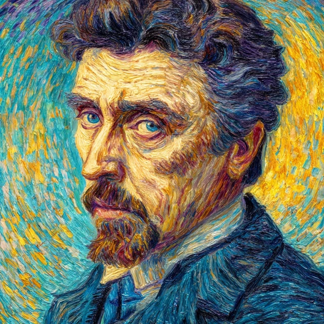 Al Pacino as a Van Gogh Painting Portrait