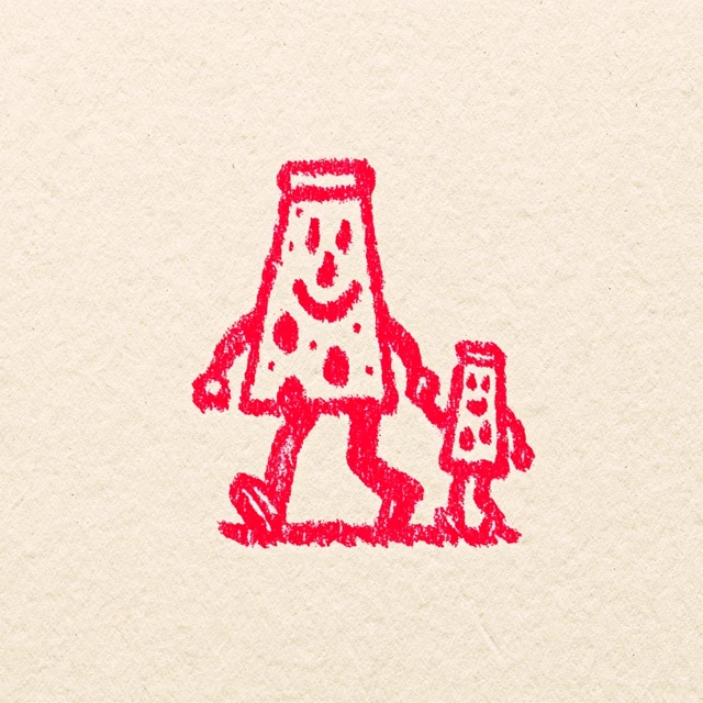 Cute Pizza Slice Mascot Retro Cartoon Design